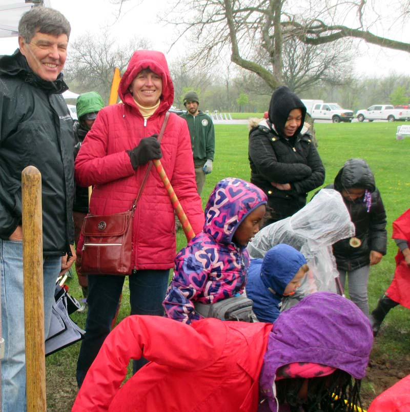 Pet Smith Pet Smith and her husband at an Arbor Day event.
