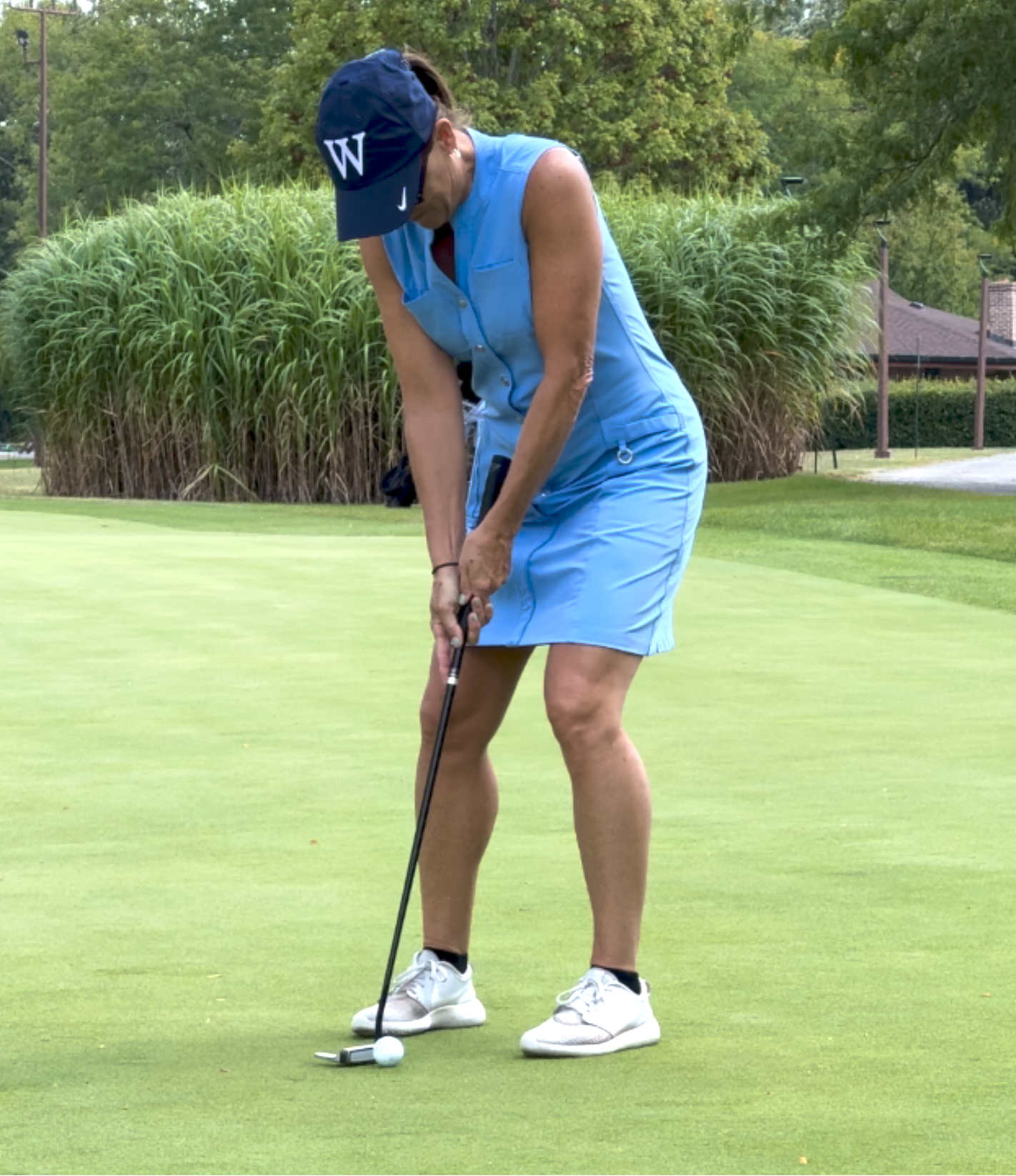 Screen Shot 2024-10-02 at 12.12.02 AM Board Member Kandace Lenti of Wintrust Bank at the putting contest.